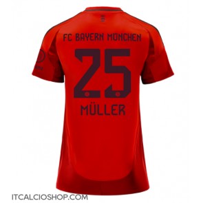 Bayern Munich Thomas Muller #25 Prima Maglia Femmina 2024-25 Manica Corta